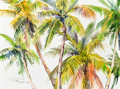 Coconut Palm Trees (Composition 1) by Suren Nersisyan | Artwork Main Image