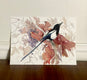Original art for sale at UGallery.com | Magpie and Grape Vine, Fall by Suren Nersisyan | $325 | watercolor painting | 12' h x 16' w | thumbnail 4