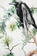 Original art for sale at UGallery.com | Raven, Moon and Pine Tree by Suren Nersisyan | $350 | watercolor painting | 24' h x 18' w | thumbnail 2