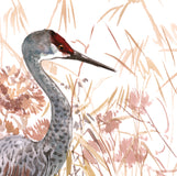 Original art for sale at UGallery.com | Sandhill Crane by Suren Nersisyan | $325 | watercolor painting | 12' h x 16' w | thumbnail 3