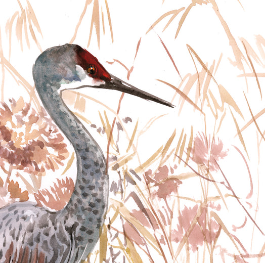 Sandhill Crane by Suren Nersisyan |  Context View of Artwork 