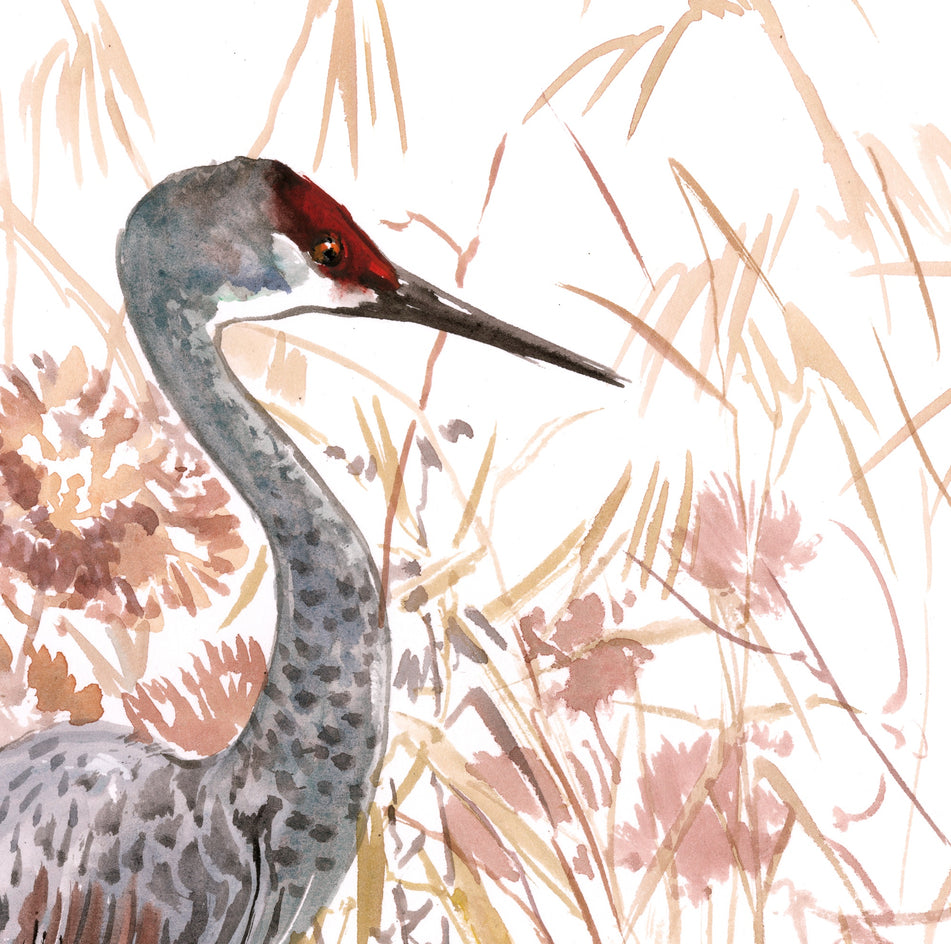 Sandhill Crane by Suren Nersisyan |  Context View of Artwork 
