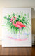 Original art for sale at UGallery.com | Standing Flamingo by Suren Nersisyan | $350 | watercolor painting | 24' h x 18' w | thumbnail 2