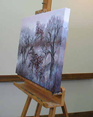 Original art for sale at UGallery.com | Frozen Oak Medley by Suzanne Massion | $575 | oil painting | 18' h x 24' w | photo 3