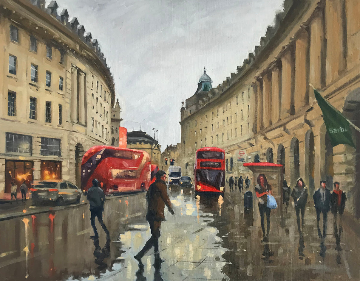 After Rain in Regent Street by Swarup Dandapat |  Artwork Main Image 