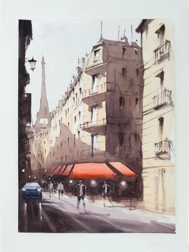 Hello Paris by Swarup Dandapat |  Context View of Artwork 