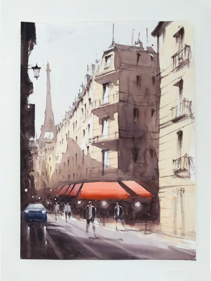 Hello Paris by Swarup Dandapat |  Context View of Artwork 