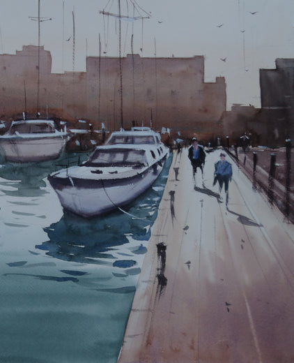 Idling in the Mid-Day Sun by Swarup Dandapat |   Closeup View of Artwork 