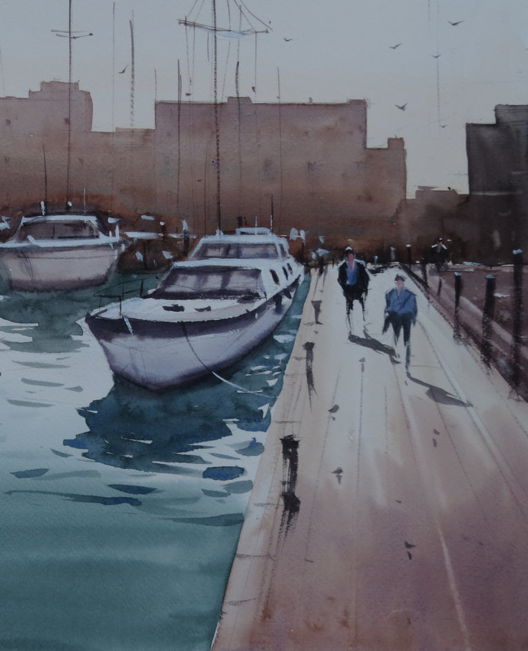 Idling in the Mid-Day Sun by Swarup Dandapat |  Closeup View of Artwork 