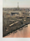 Original art for sale at UGallery.com | Paris in Twilight by Swarup Dandapat | $750 | watercolor painting | 15' h x 22' w | thumbnail 2