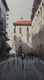Original art for sale at UGallery.com | That Sunlit Balcony by Swarup Dandapat | $750 | watercolor painting | 22' h x 12' w | thumbnail 1