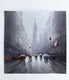Original art for sale at UGallery.com | The Liquid City by Swarup Dandapat | $650 | watercolor painting | 14.2' h x 14.2' w | thumbnail 3