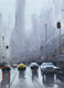 Original art for sale at UGallery.com | The Liquid City by Swarup Dandapat | $650 | watercolor painting | 14.2' h x 14.2' w | thumbnail 4
