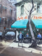 Original art for sale at UGallery.com | The Tree through My Window Pane by Swarup Dandapat | $650 | watercolor painting | 14.2' h x 14.2' w | thumbnail 4