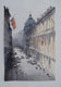 Original art for sale at UGallery.com | A Sunny Day in Oxford Circus by Swarup Dandapat | $750 | watercolor painting | 22' h x 15' w | thumbnail 3