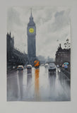 Original art for sale at UGallery.com | That Red Bus in Westminster by Swarup Dandapat | $750 | watercolor painting | 22' h x 15' w | thumbnail 3