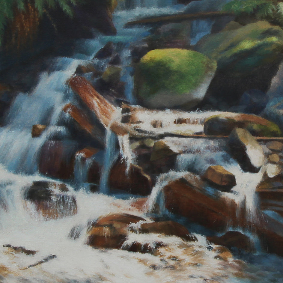 Swift Water by Jo Galang |  Closeup View of Artwork 