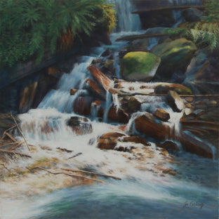 Original art for sale at UGallery.com | Swift Water by Jo Galang | $975 | oil painting | 20' h x 20' w | photo 1