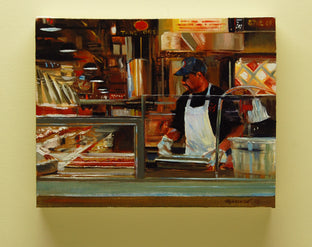 Original art for sale at UGallery.com | Take Out by Onelio Marrero | $575 | oil painting | 11' h x 14' w | photo 3