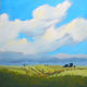 Original art for sale at UGallery.com | Montana Sky by Nancy Merkle | $875 | acrylic painting | 24' h x 24' w | thumbnail 1