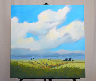 Original art for sale at UGallery.com | Montana Sky by Nancy Merkle | $875 | acrylic painting | 24' h x 24' w | photo 3