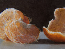 Original art for sale at UGallery.com | Tangerine by Daniel Caro | $300 | oil painting | 6.4' h x 9.4' w | thumbnail 4