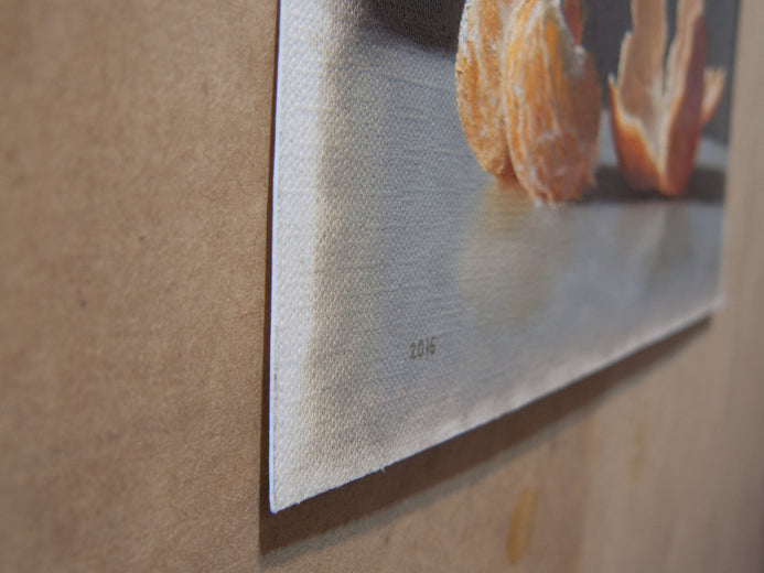 Tangerine by Daniel Caro |  Side View of Artwork 