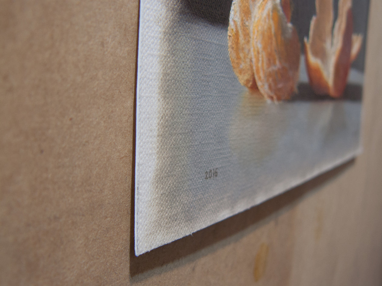 Tangerine by Daniel Caro |  Side View of Artwork 