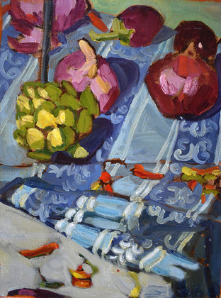 Original art for sale at UGallery.com | Mediterranean Kitchen by Tara Zalewsky-Nease | $625 | oil painting | 16' h x 12' w | photo 1