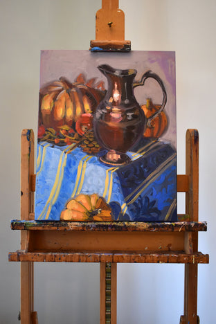 Original art for sale at UGallery.com | October Still Life by Tara Zalewsky-Nease | $700 | oil painting | 20' h x 16' w | photo 3
