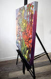 Original art for sale at UGallery.com | Succulent Summer by Tara Zalewsky-Nease | $1,050 | oil painting | 25' h x 25' w | thumbnail 2