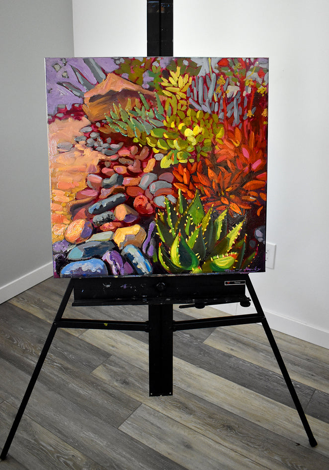 Succulent Summer by Tara Zalewsky-Nease |  Context View of Artwork 