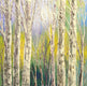 Original art for sale at UGallery.com | Sparrows Sing by Tatiana Iliina | $900 | acrylic painting | 20' h x 20' w | thumbnail 1