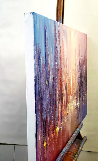 Urban Dreamscape by Tatiana Iliina |  Side View of Artwork 