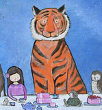 Original art for sale at UGallery.com | Tea and Cake by Andrea Doss | $1,100 | acrylic painting | 24' h x 36' w | thumbnail 4