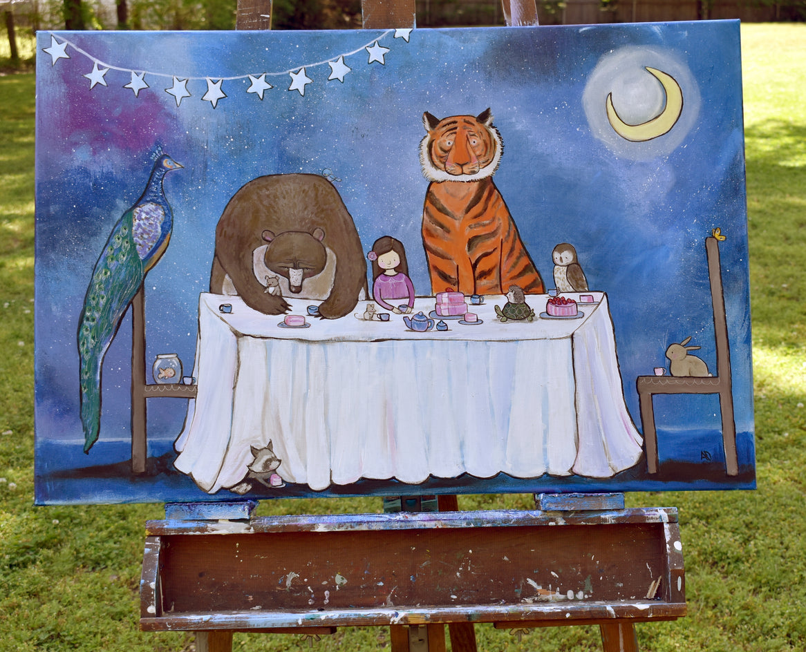 Tea and Cake by Andrea Doss |  Context View of Artwork 