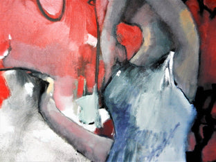 Original art for sale at UGallery.com | Tears and Other Vague Shapes by Mary Pratt | $2,875 | oil painting | 48' h x 24' w | photo 4