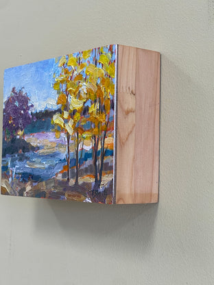 Aspen Grove by Teresa Smith |  Side View of Artwork 