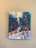 Original art for sale at UGallery.com | Snow Day by Teresa Smith | $1,075 | oil painting | 20' h x 16' w | thumbnail 3