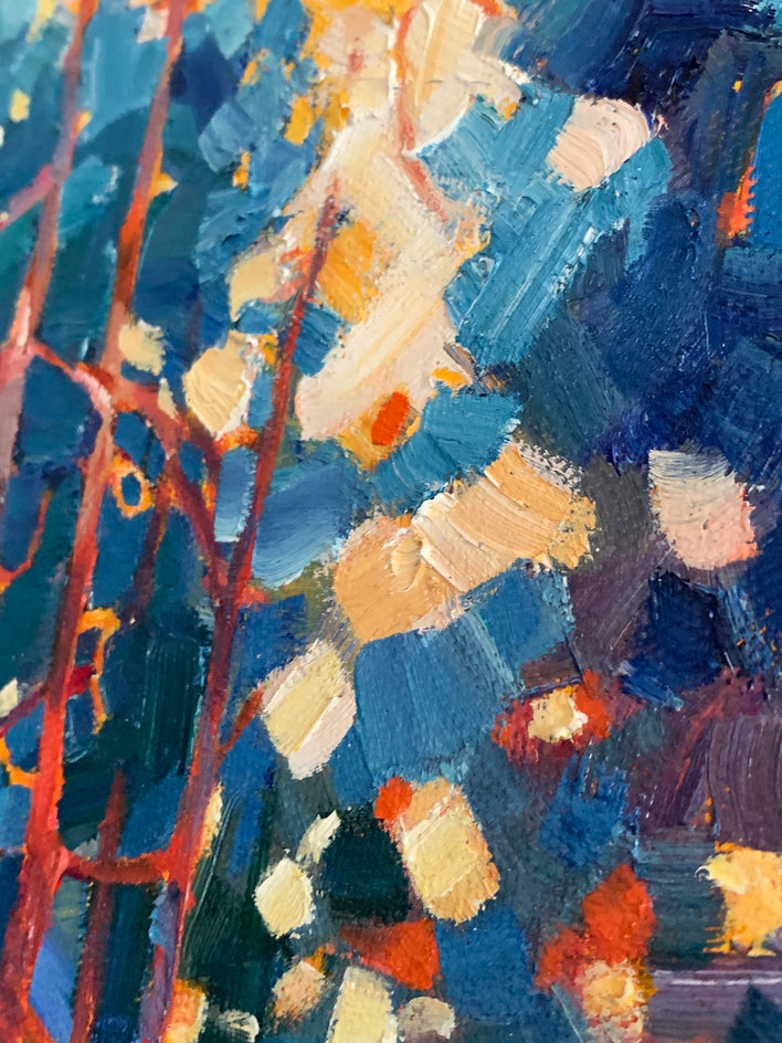 Snow Day by Teresa Smith |  Closeup View of Artwork 