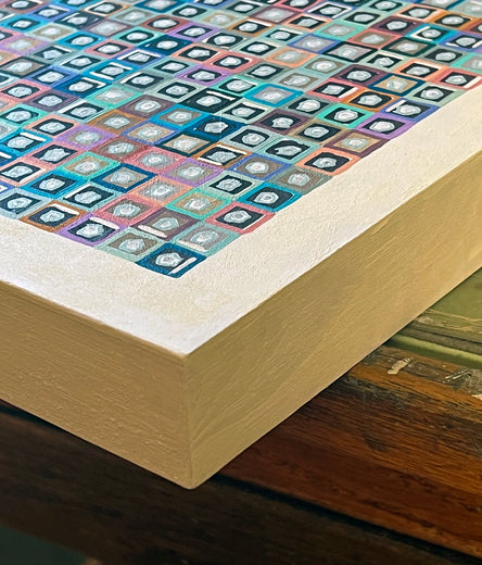 Lyrical Geometry by Terri Bell |  Side View of Artwork 
