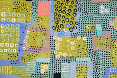 Original art for sale at UGallery.com | Blossoming by Terri Bell | $600 | mixed media artwork | 24' h x 12' w | thumbnail 4