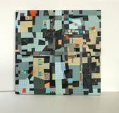 Original art for sale at UGallery.com | Crossing Points by Terri Bell | $1,125 | mixed media artwork | 24' h x 24' w | thumbnail 3