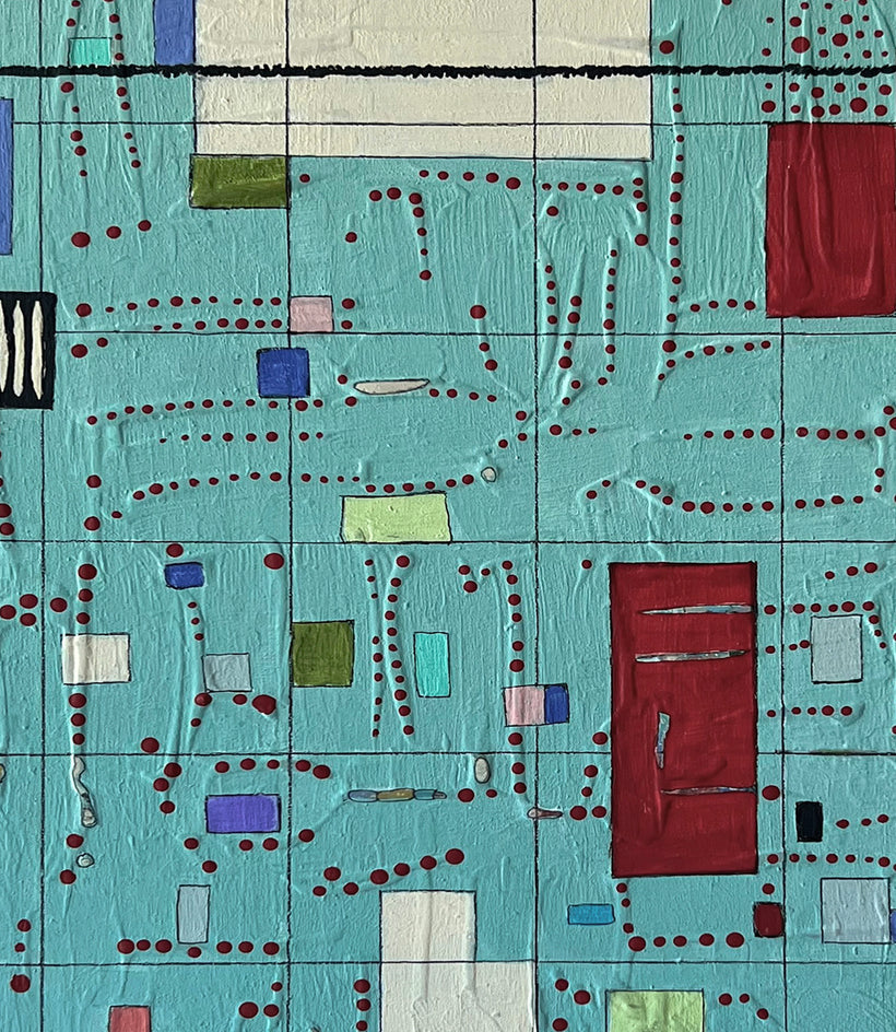 Detours by Terri Bell |  Closeup View of Artwork 