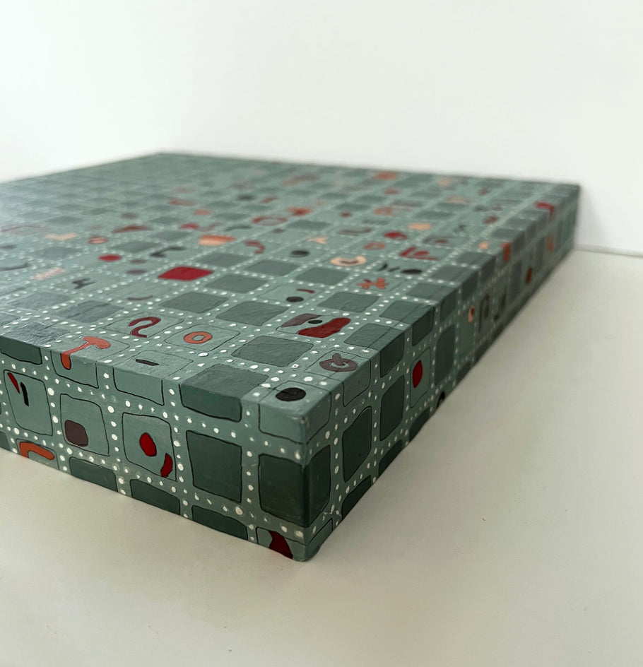 Finding Balance by Terri Bell |  Side View of Artwork 