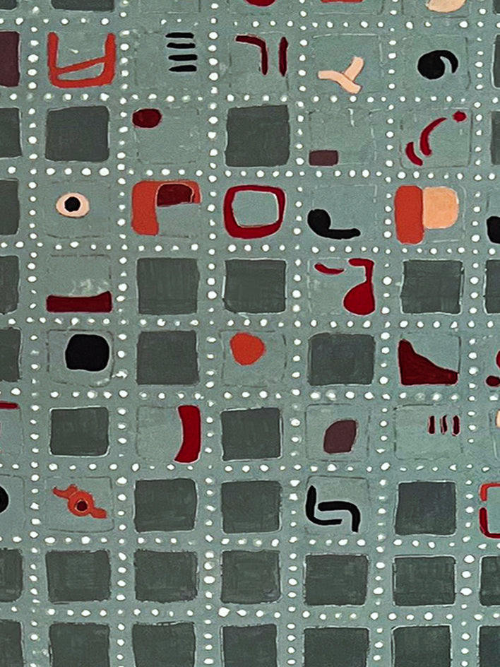 Finding Balance by Terri Bell |  Closeup View of Artwork 