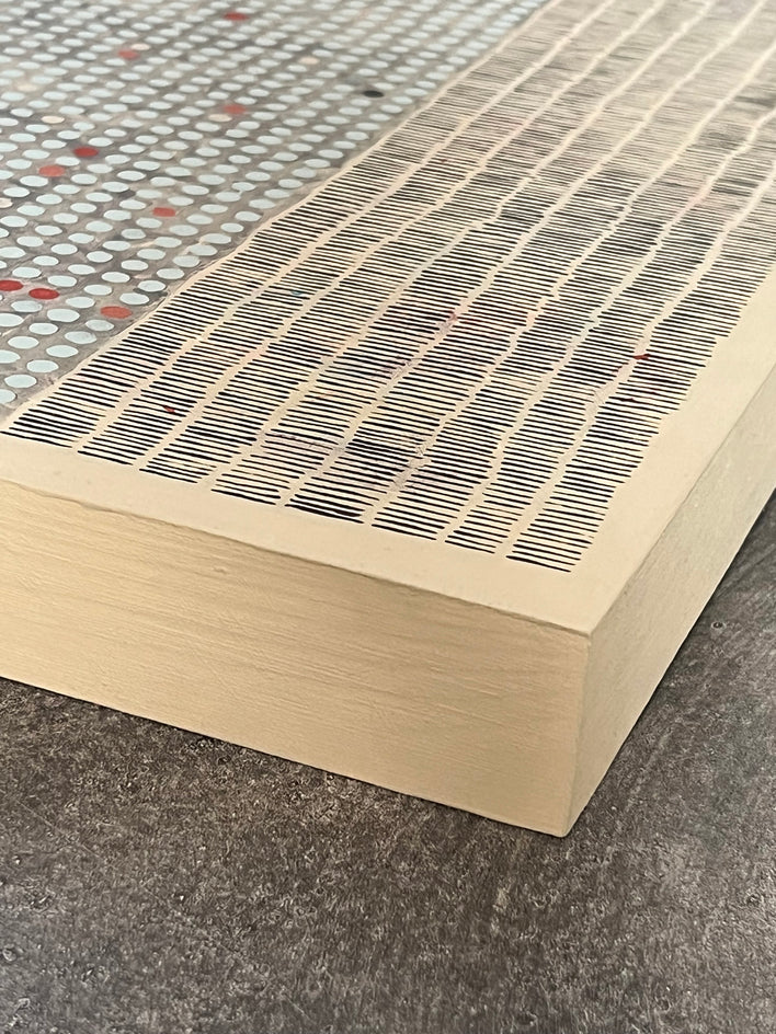 Finding Balance v2 by Terri Bell |  Side View of Artwork 