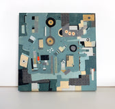 Original art for sale at UGallery.com | Free Fall by Terri Bell | $600 | mixed media artwork | 18' h x 18' w | thumbnail 3