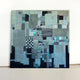 Original art for sale at UGallery.com | Green Sky City by Terri Bell | $650 | mixed media artwork | 18' h x 18' w | thumbnail 3