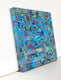 Original art for sale at UGallery.com | Grid Aesthetic: Blue as Delimiter by Terri Bell | $650 | mixed media artwork | 20' h x 20' w | thumbnail 2